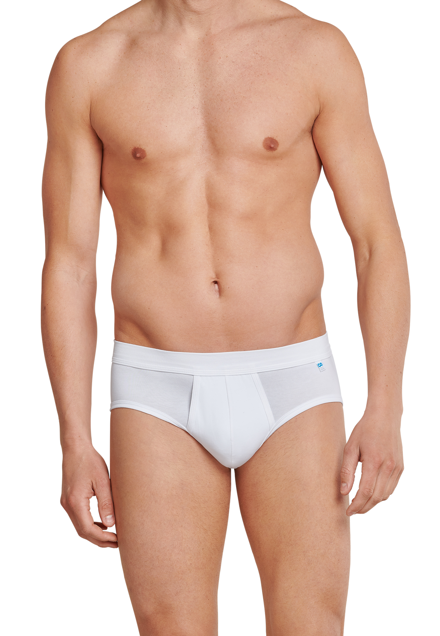 Sportslip met opening wit - Long Life Cotton