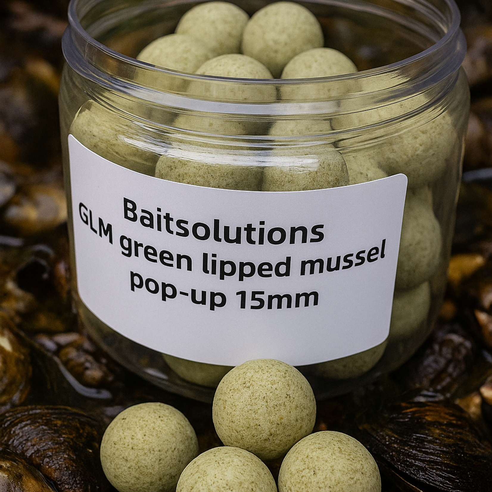 baitsolutions Baitsolutions GLM (green lipped mussel) pop-up 15mm
