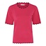 Micha Gebreid effen shirt Micha fuchsia