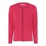 Micha Gebreid effen vest Micha fuchsia