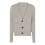 Micha Gebreid vest met v-hals Micha zand