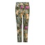 Robell Stretch pantalon Robell groen gebloemd