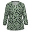 Erfo Blouse Erfo groen / zwarte print