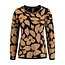 Signature Trui Signature camel/ zwart