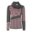 Micha Trui met wijde col roze / grijs