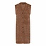 Micha Lang gilet Micha bruin