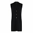 Micha Lang gilet Micha zwart