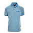Chris Cayne Chris Cayne poloshirt jaquard lichtblauw