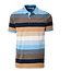 Chris Cayne Chris Cayne poloshirt lichtblauw / beige gestreept