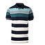 Chris Cayne Chris Cayne poloshirt petrol / marine gestreept