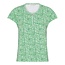 Micha Micha dames shirt groen bladprint