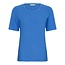 Micha Micha effen dames shirt french blue