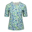 Gabriella K. Gabriella K. Shirt gebloemd groen / blauw