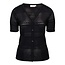 Germaine Germaine vest korte mouw donkerblauw