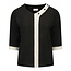 Germaine Germaine shirt zwart / wit