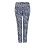 Robell Robell stretch broek ‘Bella 09’ Marine / wit