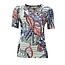 Sensia Sensia dames shirt wit / rood / blauw
