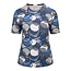 Germaine Germaine shirt blauw grijs