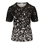 Germaine Germaine shirt zwart /witte stip