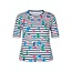 Rabe Rabe shirt donkerblauw gebloemd