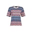 Sunday Sunday shirt rood blauwe print