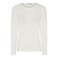 Micha Micha shirt off white effen met doorzichtige hals