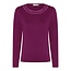 Micha Micha shirt aubergine effen