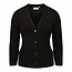 Germaine Germaine vest zwart knoopsluiting