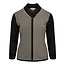 Germaine Germaine trui zwart / wit patroon