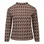 MXO MXO Shirt met turtleneck geruit blauw / aubergine