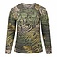 Marinello Marinello shirt groen fijne streep