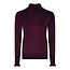 Micha Micha trui met turtle en roezel aubergine