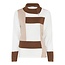 Micha Micha trui geblokt beige