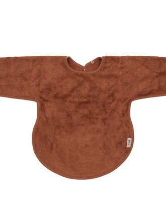 Timboo BIB with sleeves press studs / Hazel Brown