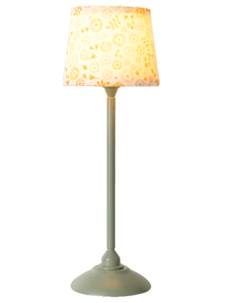 Maileg Miniature floor lamp - Mint