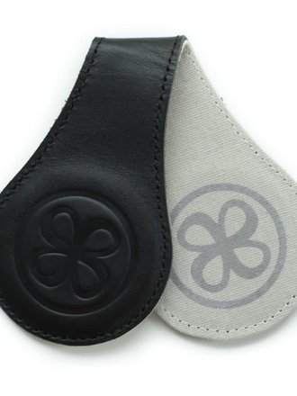 Cloby Cloby Leather Clips Black