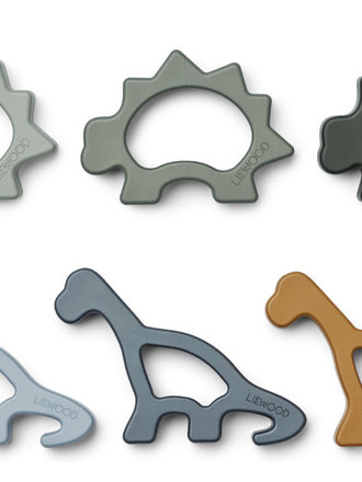 Liewood Svend cookie cutter set / Dino faune green mix