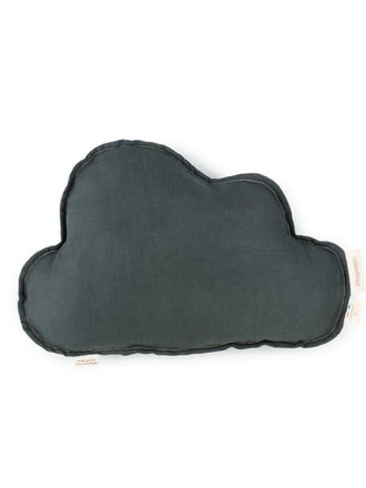 Nobodinoz Lin français cloud cushion / green blue
