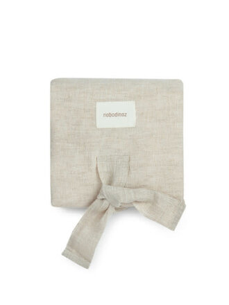 Nobodinoz Lin français waterproof changing pad 70x50 / greige