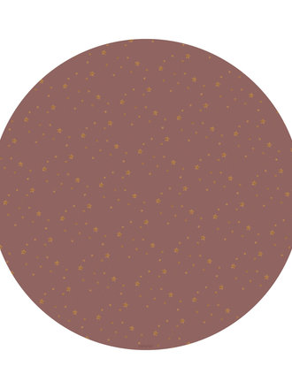 Eeveve Round splash mat / Stars - Copper Rose