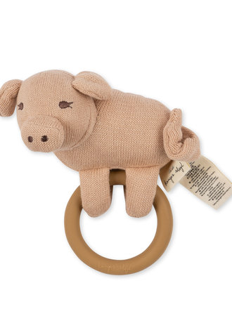 Konges Slojd Activity knit ring / pig