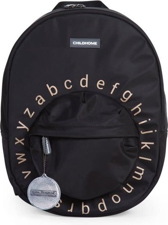 Childhome KIDS SCHOOL BACK PACK GROOT ABC ZWART/GOUD