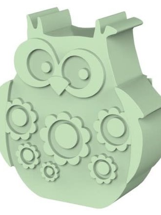 Blafre Blafre / Lunch box 2 compartimenten owl light green