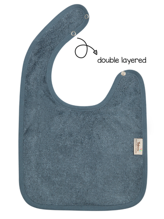 Timboo BIB 26x38cm press studs Double / Marin