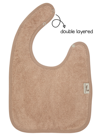 Timboo BIB 26x38cm press studs Double / Savannah Sand