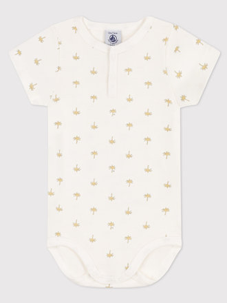 Petit Bateau Body korte mauw palmboom Maat 18 maand