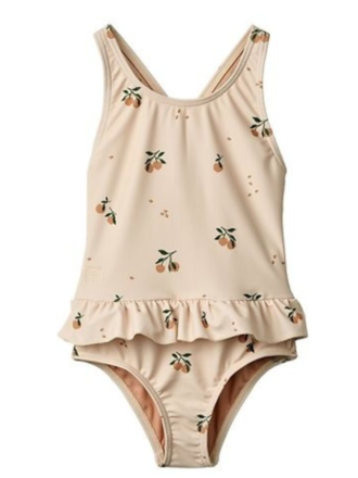 Liewood Amara Printed Swimsuit / Peach / Sea shell