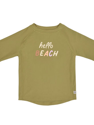 Lassig LSF Short Sleeve Rashguard Hello Beach  moss