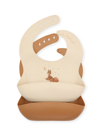 Konges Slojd 2 pack silicone bib / Foxie