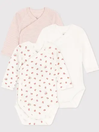 Petit Bateau Set 3 body's vosjes / A08J4